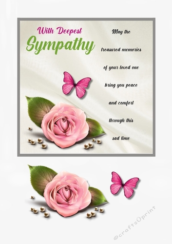 Sympathy Card Topper