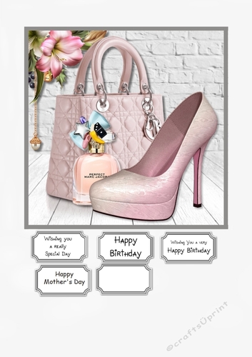 Pink Bag and Shoes for birthday or mothers day