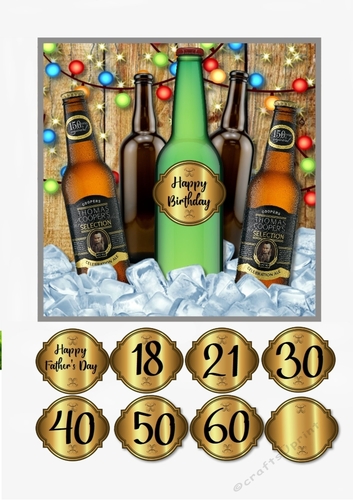 Beer, Birthday, Milestone Birthday or Fathers Day
