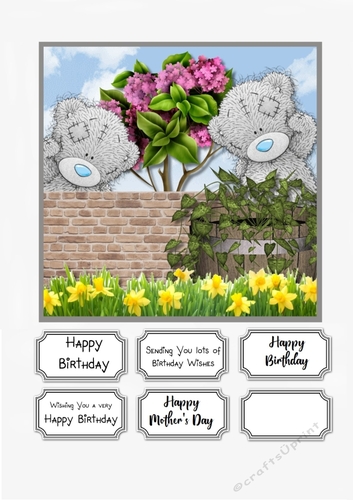 Tatty Teddy floral for Birthday or Mothers Day