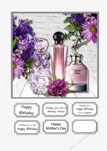 Perfume and Flowers for Birthday or Mothers Day