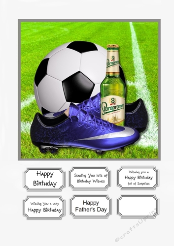 Football Mad for Birthday or Fathers Day