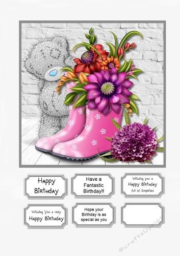Tatty Teddy with Flowers