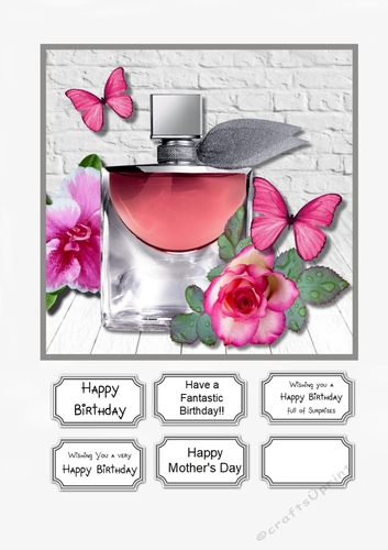 Perfume and Flowers for Birthday or Mothers Day
