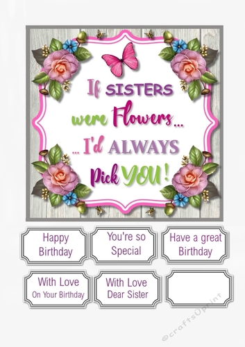 If Sisters Were Flowers Id Always Pick You!