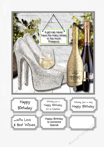 A girl can never have too many shoes or too much Prosecco