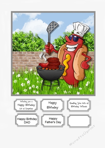 Barbecue for Male Birthday, Dad Birthday or Fathers Day