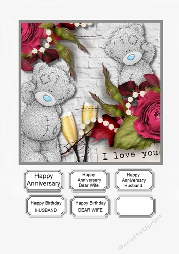 Tatty Teddy for Husband/Wife Anniversary or Birthday
