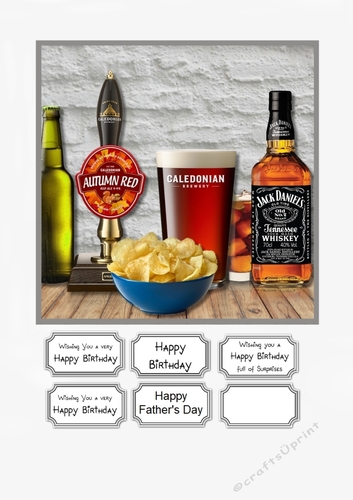 Beer, Spirits and Bar snacks for Birthday or Fathers Day