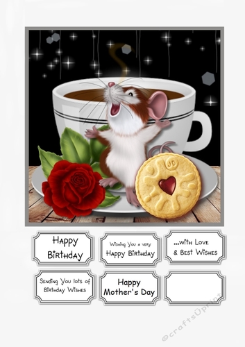 Cute Mouse for Birthday or Mothers Day