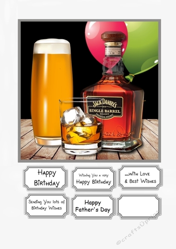 Happy Hour for Male Birthday or Fathers Day