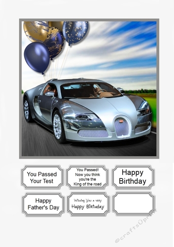 Sports Car for Birthday or many other occasions