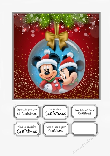 Mickey and Minnie Christmas Bauble