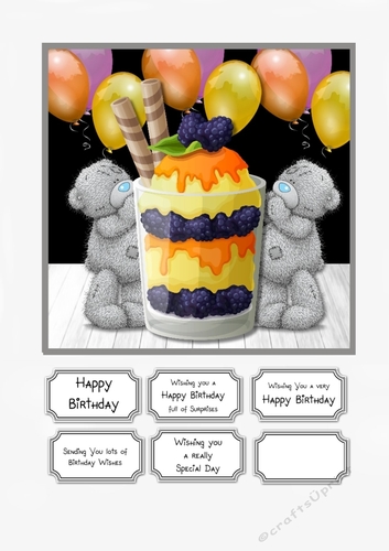 Tatty Teddy with Desserts