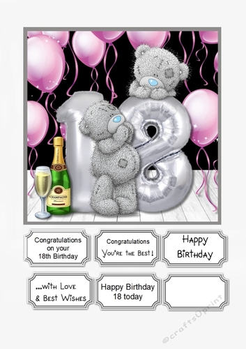 Tatty Teddy 18th Birthday