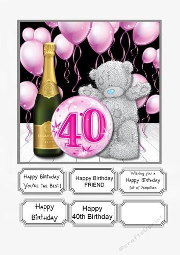 Tatty Teddy 40th Birthday