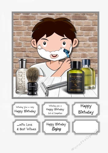 Male Birthday a close shave