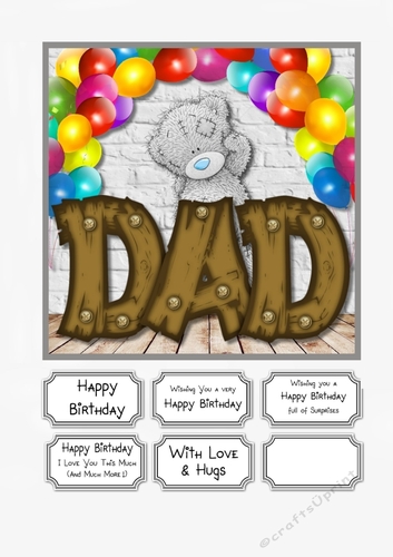 Tatty Teddy DAD Birthday