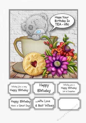 Tatty Teddy Hope Your Birthday Is TEA - rific
