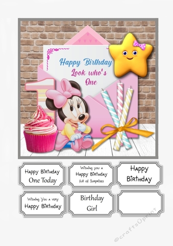 Minnie Mouse First Birthday Girl