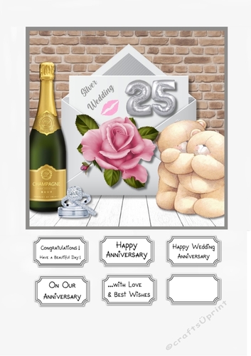 Forever Friends Silver Wedding Anniversary