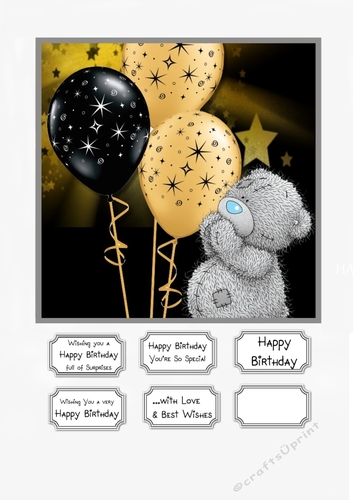 Tatty Teddy with Balloons