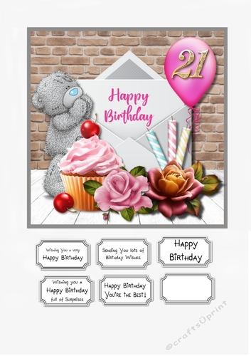 Tatty Teddy 21st Birthday Female
