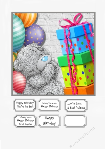 Tatty Teddy with Gifts and Balloons