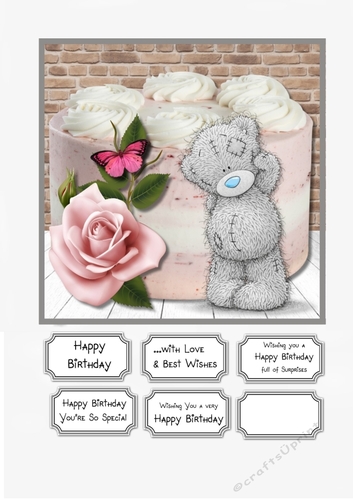 Tatty Teddy with Cake