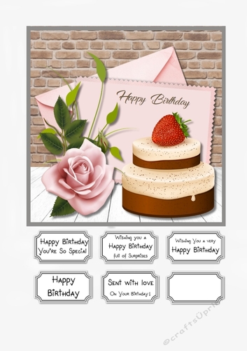 Birthday Cake and Card