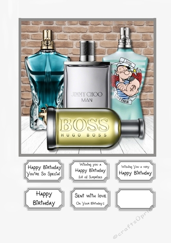 The Boss male card topper
