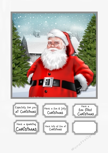 Santa Card Topper