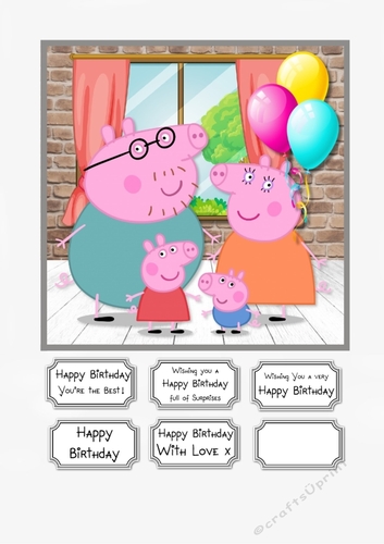 Peppa Pig and family Birthday
