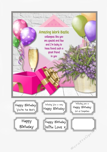 Amazing Work Bestie Birthday