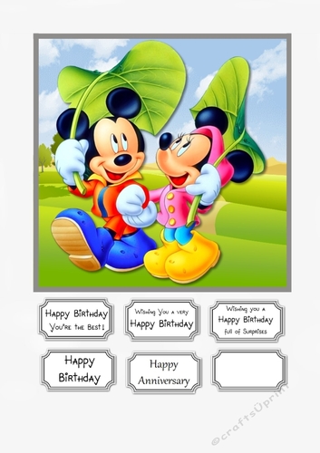 Mickey and Minnie Birthday or Anniversary