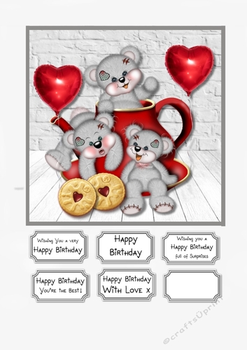 Teapot Teddies Birthday