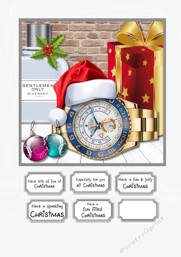 Mans Plan Christmas luxury watch and aftershave