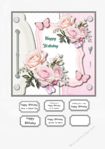Floral Birthday in pastel colours