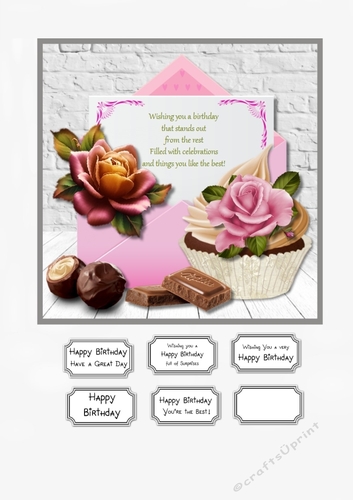 Cupcake and Chocolates Birthday