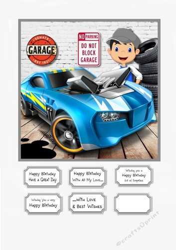 Toy Car Mechanic Birthday