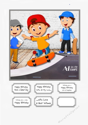 Skateboarding Boy Birthday