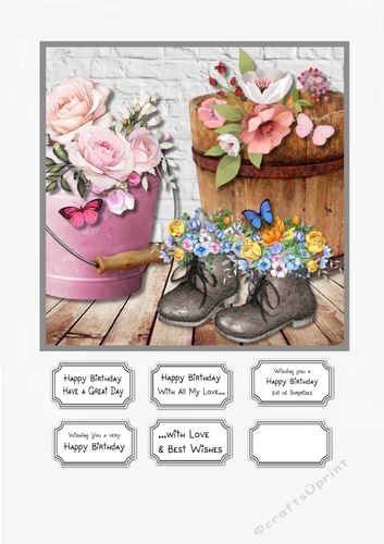 Floral Card Topper
