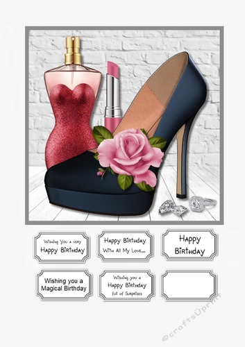 Shoe card topper