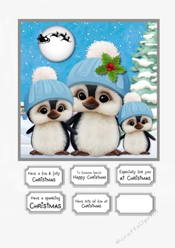Cute Christmas Penguins