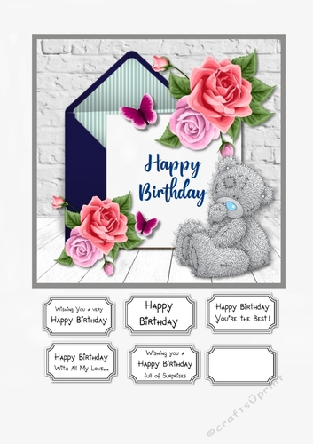 Tatty Teddy Floral Birthday