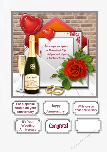 Anniversary with verse on front