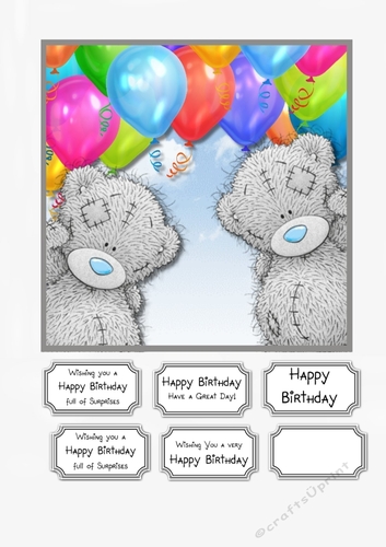 Tatty Teddy with Balloons