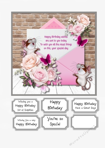 Birthday card topper
