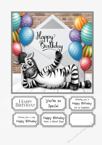 Cute Zebra Birthday