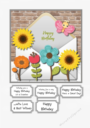 Cute Flowers Birthday